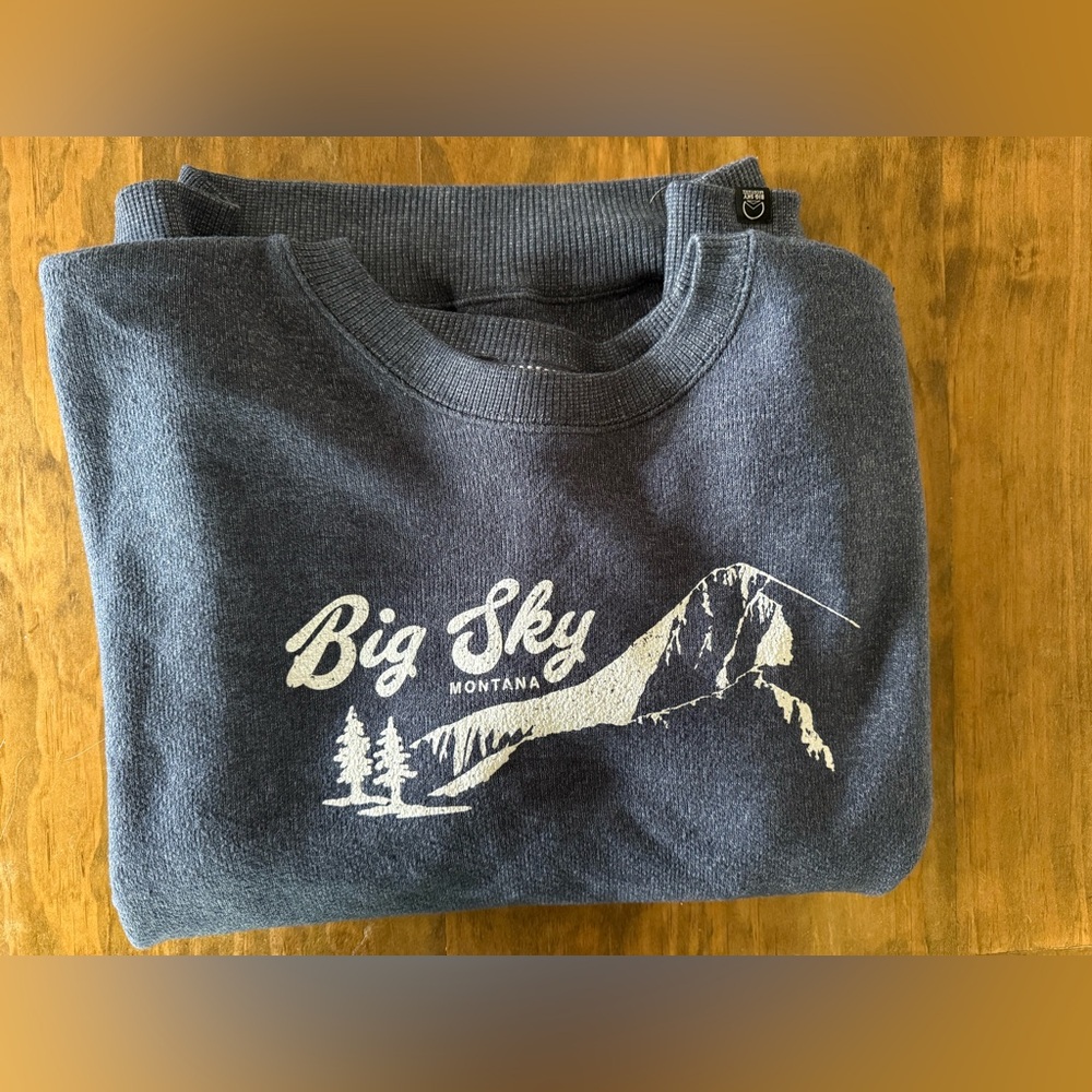 Big Sky Montana Men's Gray Sweater